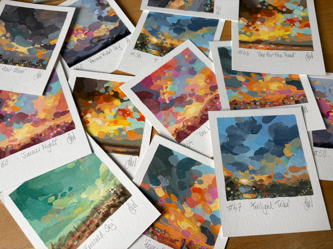 How Did These Snapshot Paintings Come About?