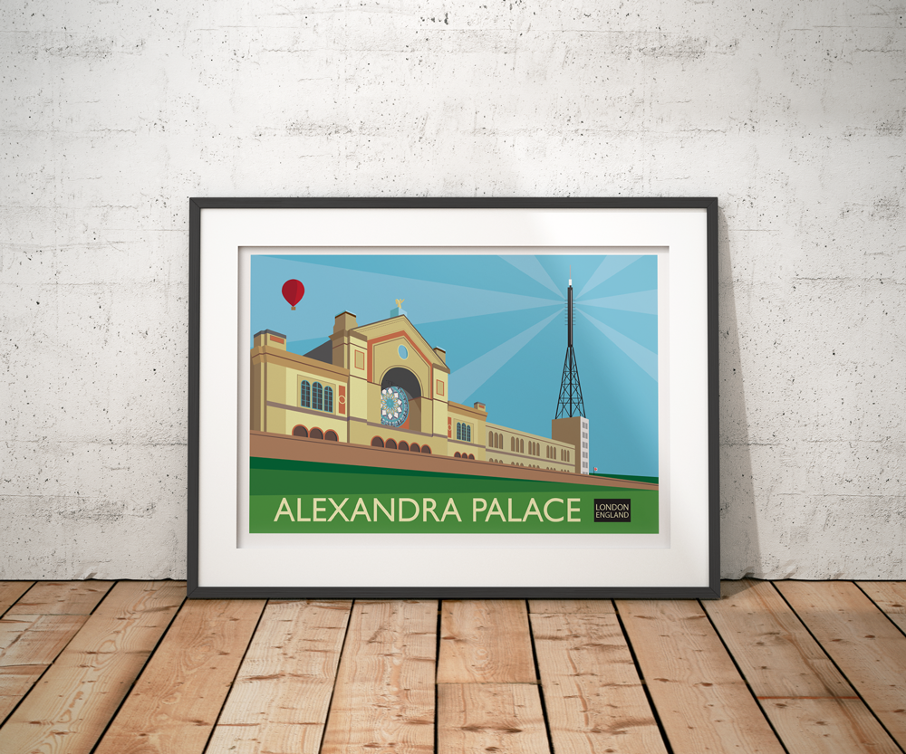 Alexandra Palace Travel Poster