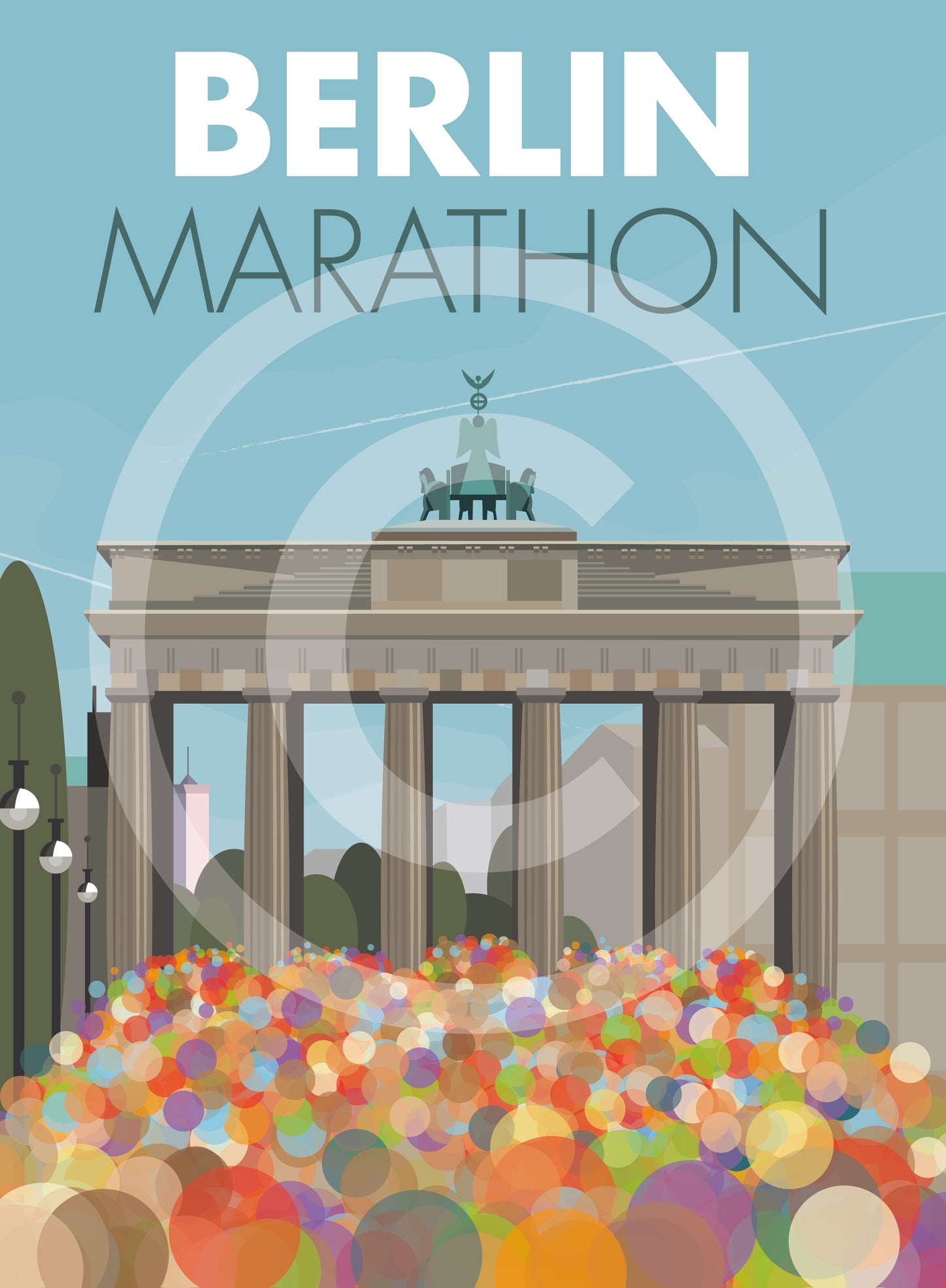 Berlin Marathon Art Print