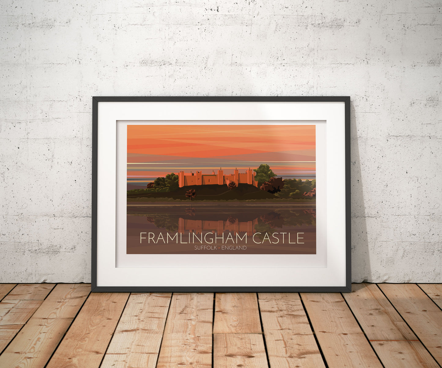 Framlingham Castle Travel Poster