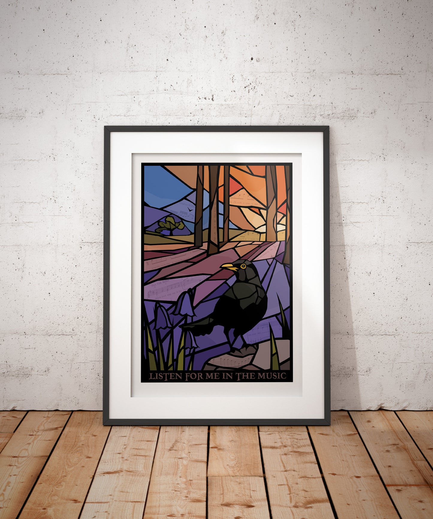 Blackbird Art Print - Listen For Me In The Music
