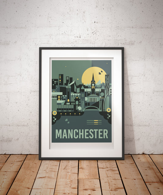 Manchester Travel Art Print
