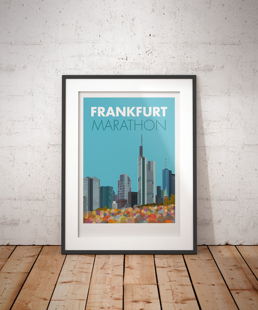 Frankfurt Marathon Travel Poster