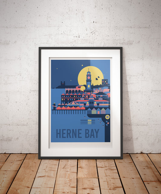 Herne Bay Travel Art Print