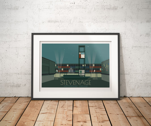 Stevenage Travel Poster (Landscape)