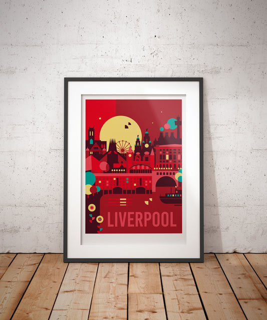 Liverpool Travel Art Print