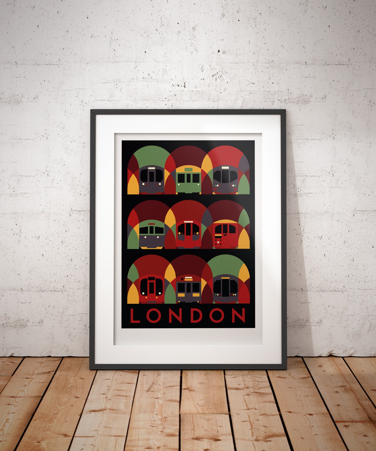 London Underground Art Print (Routemaster Red Colourway)