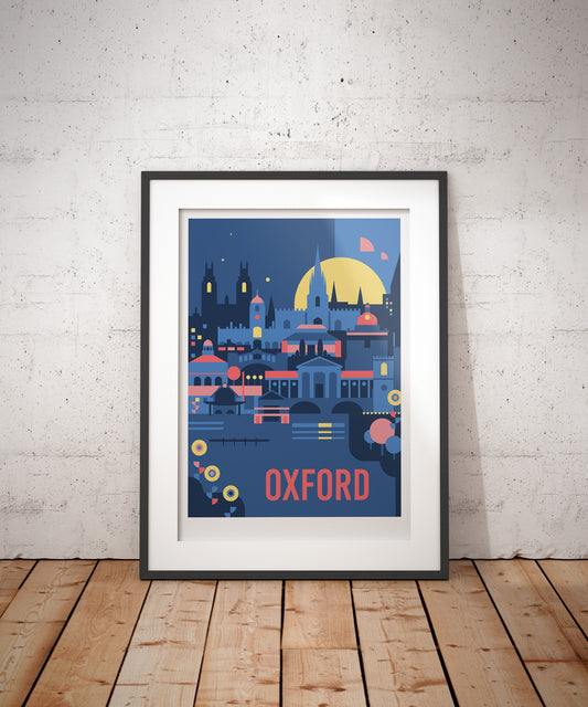 Oxford Travel Art Print