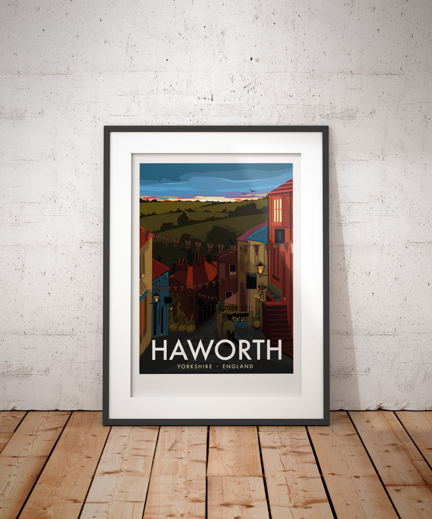 Haworth Travel Poster