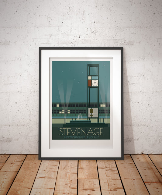 Stevenage Travel Poster