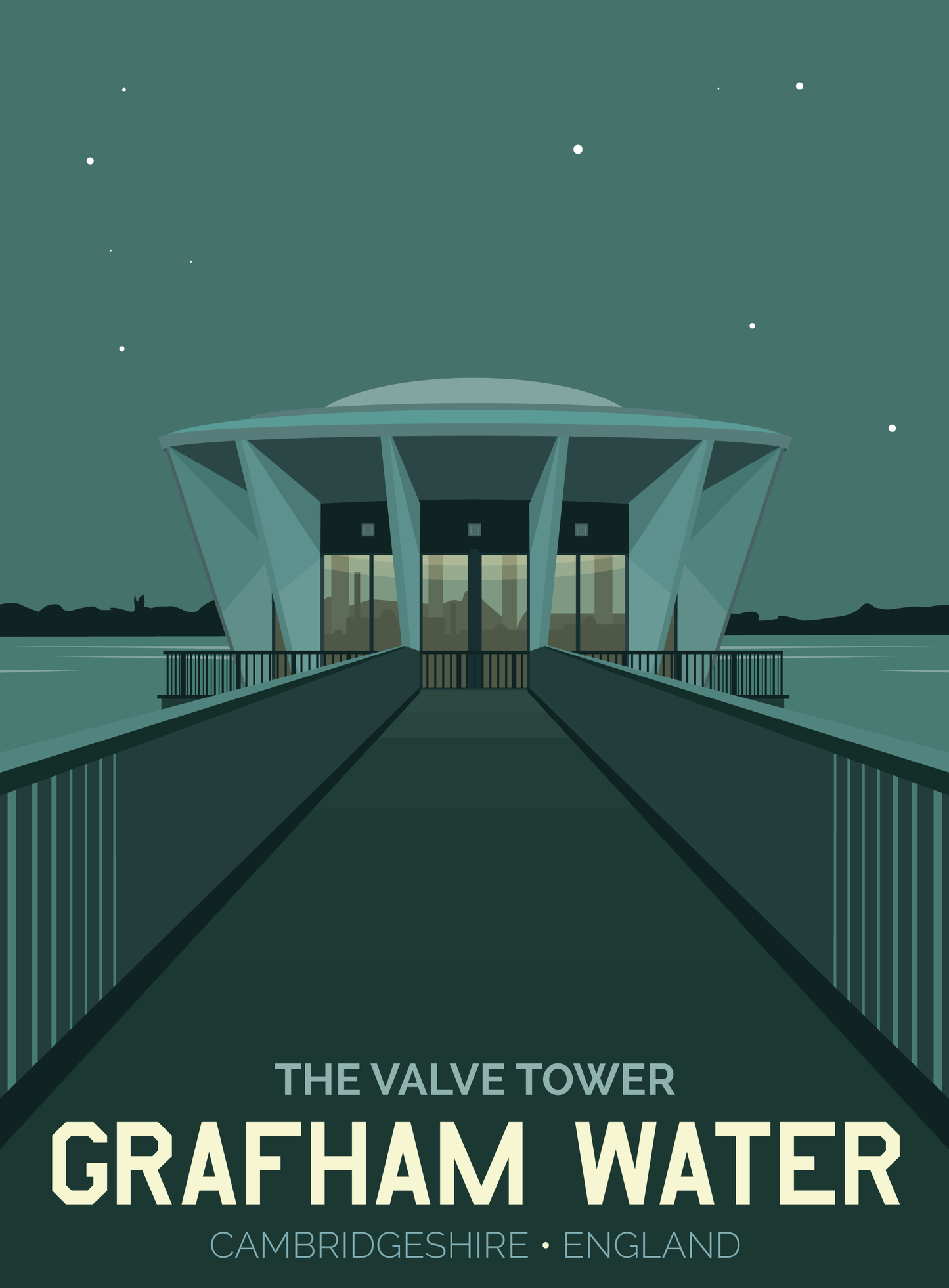 Grafham Water Travel Poster