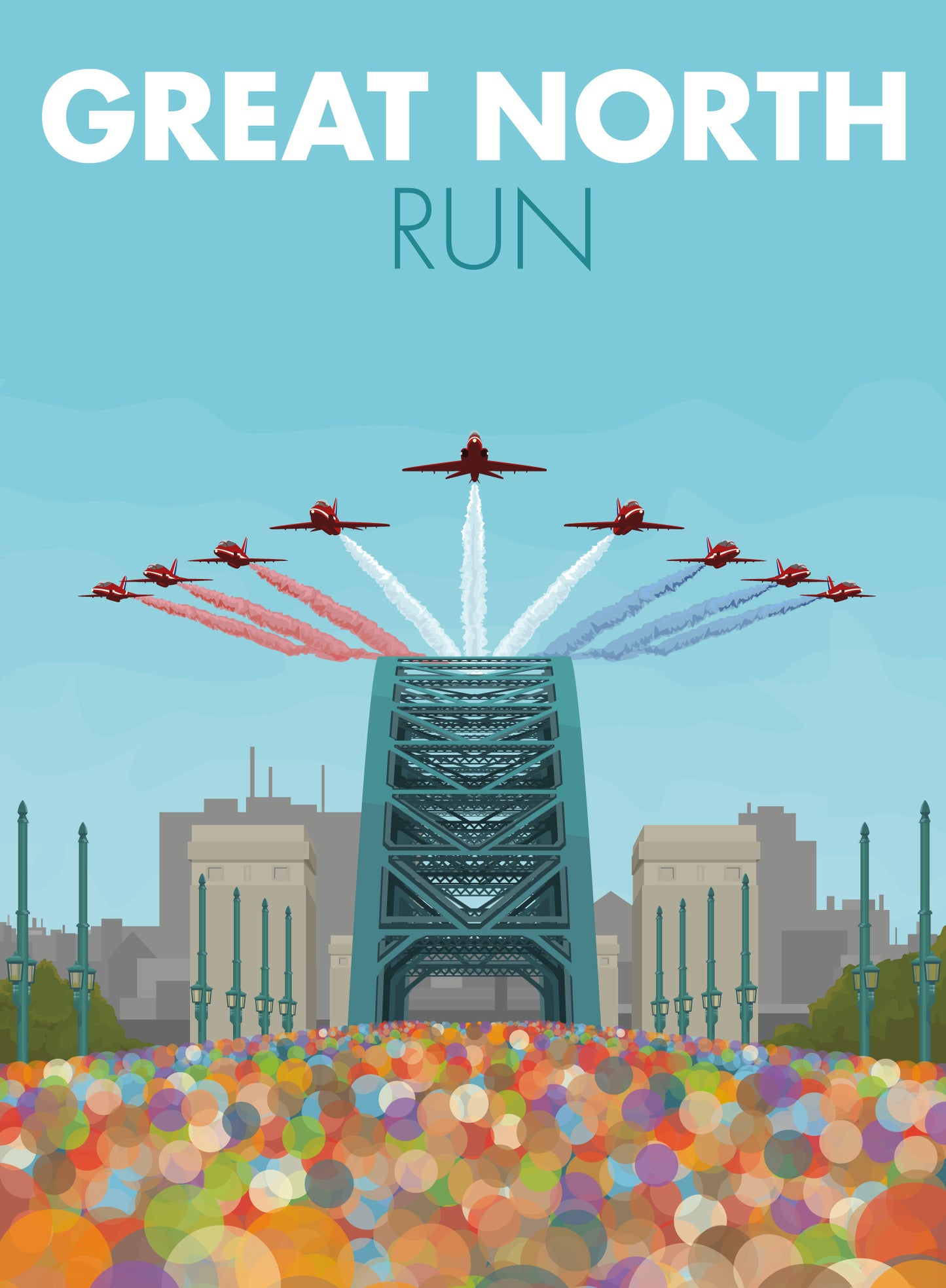 Great North Run Travel Poster