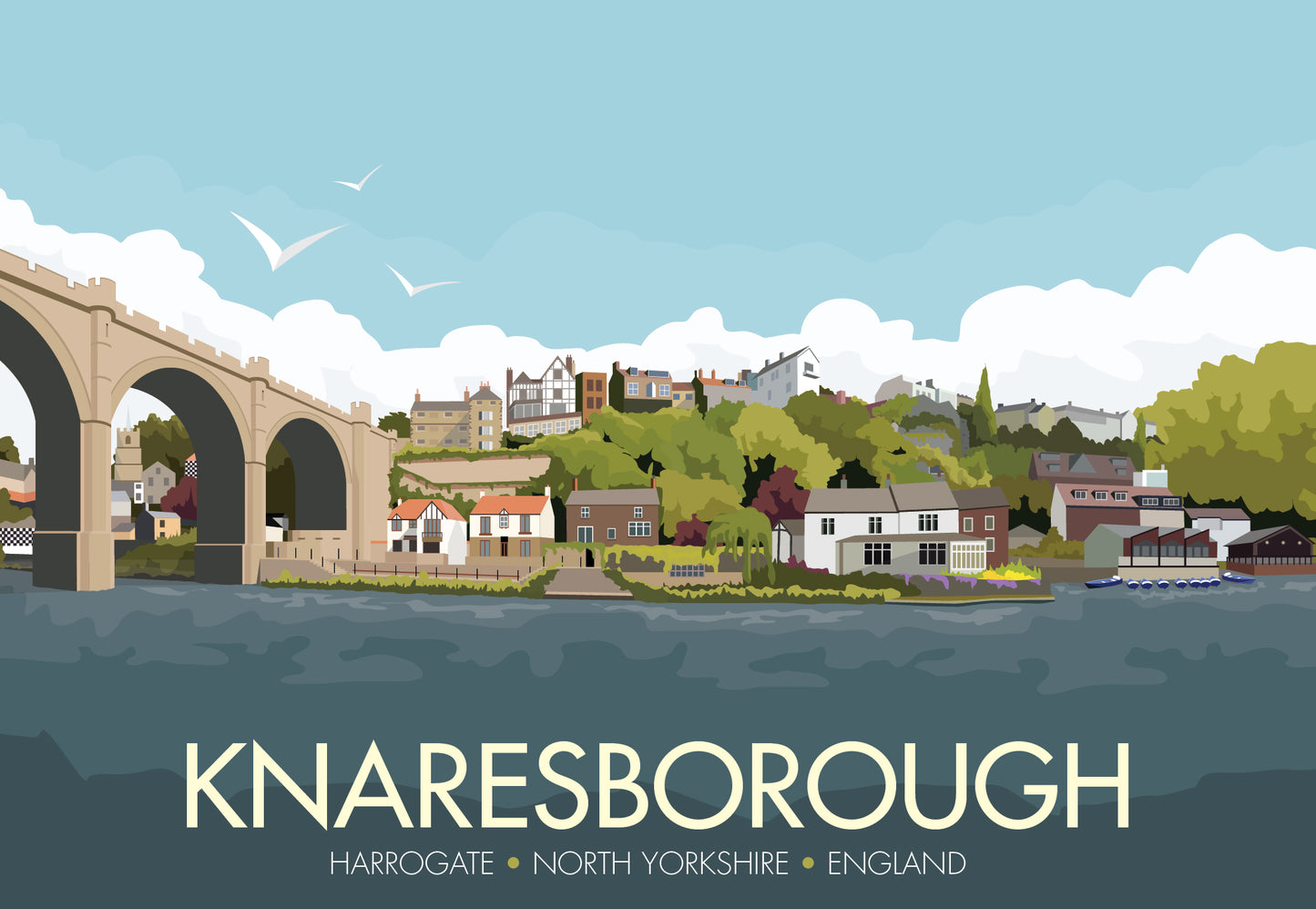 Knaresborough Travel Poster