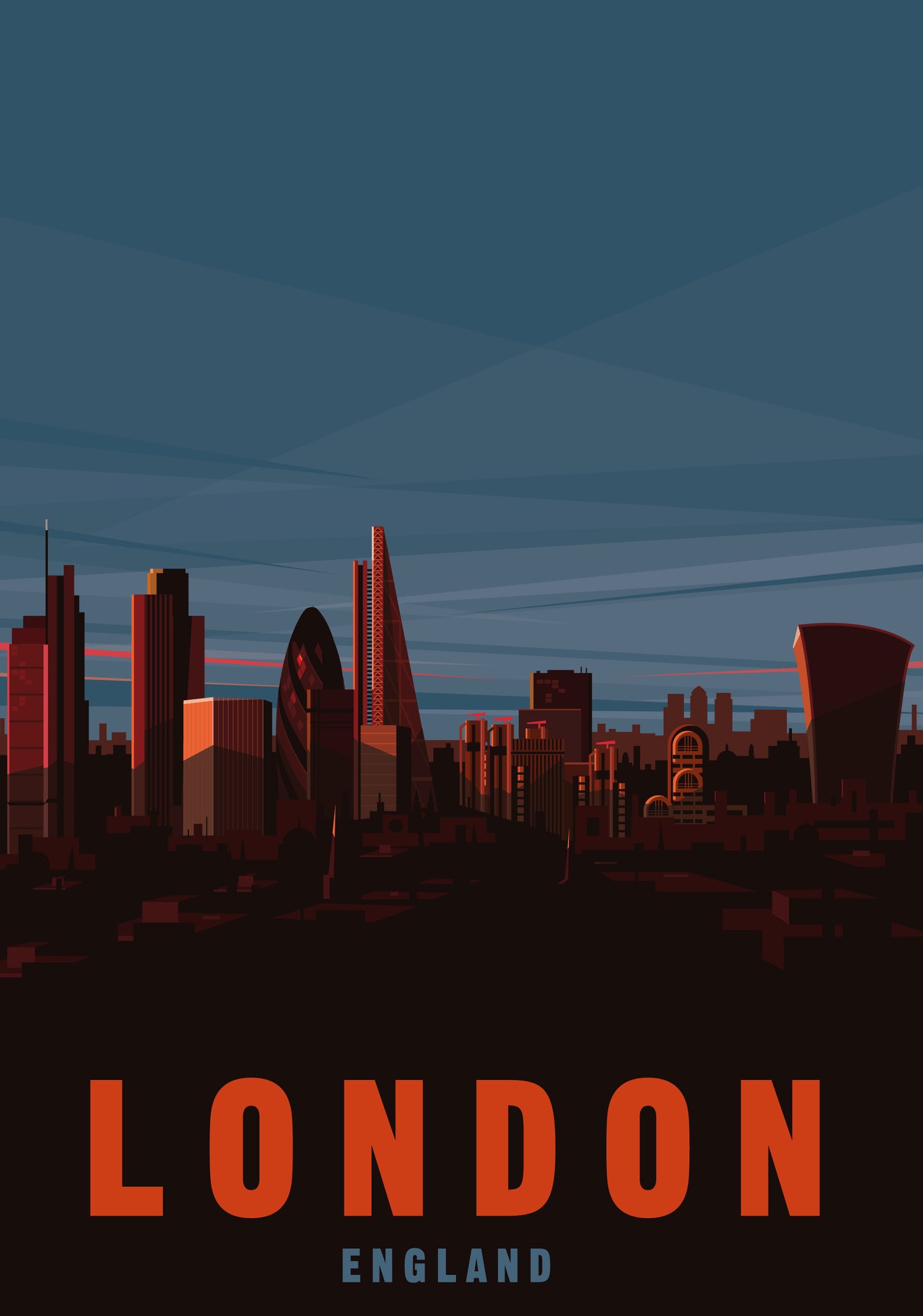 London City Travel Poster