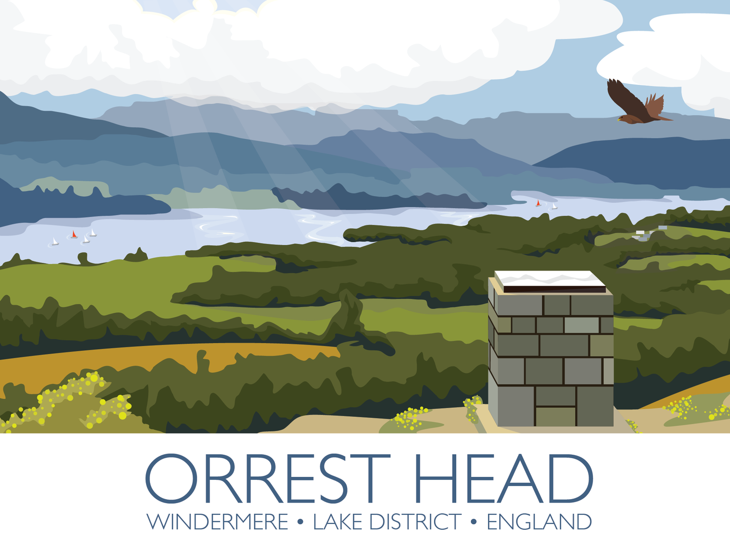 Orrest Head Travel Poster