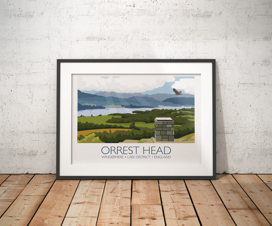 Orrest Head Travel Poster