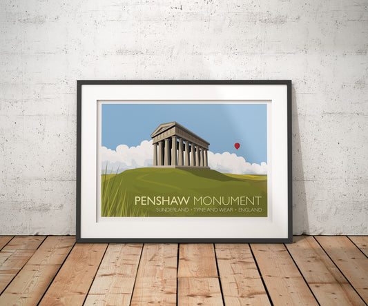 Penshaw Monument Travel Poster