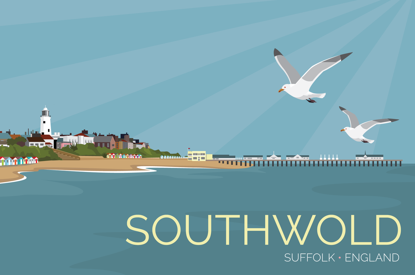 Southwold Travel Poster