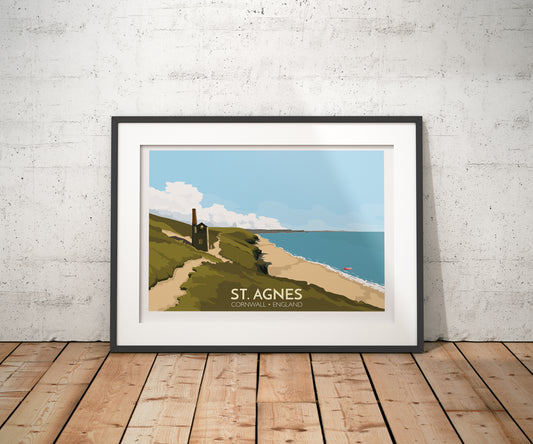 St. Agnes Travel Poster