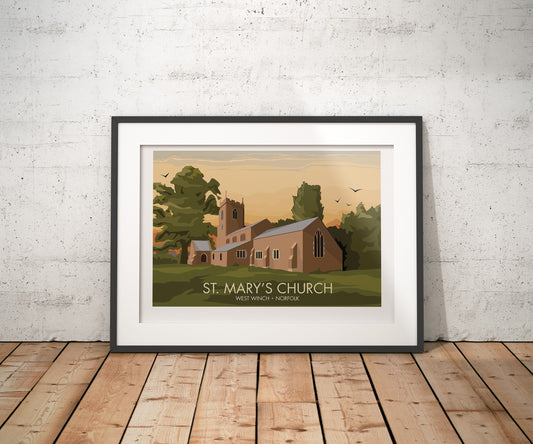 West Winch Travel Poster