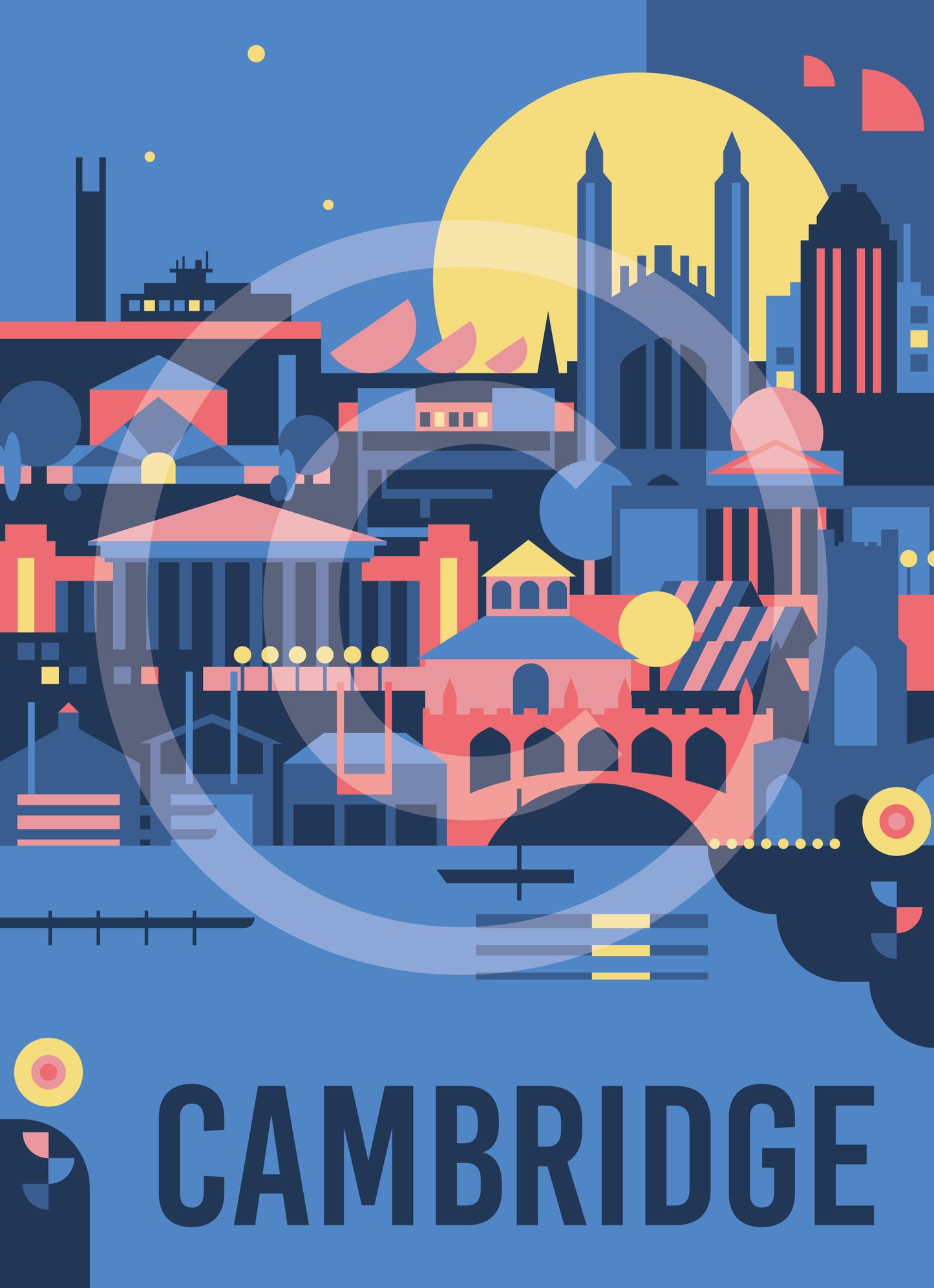 Cambridge Travel Art Print