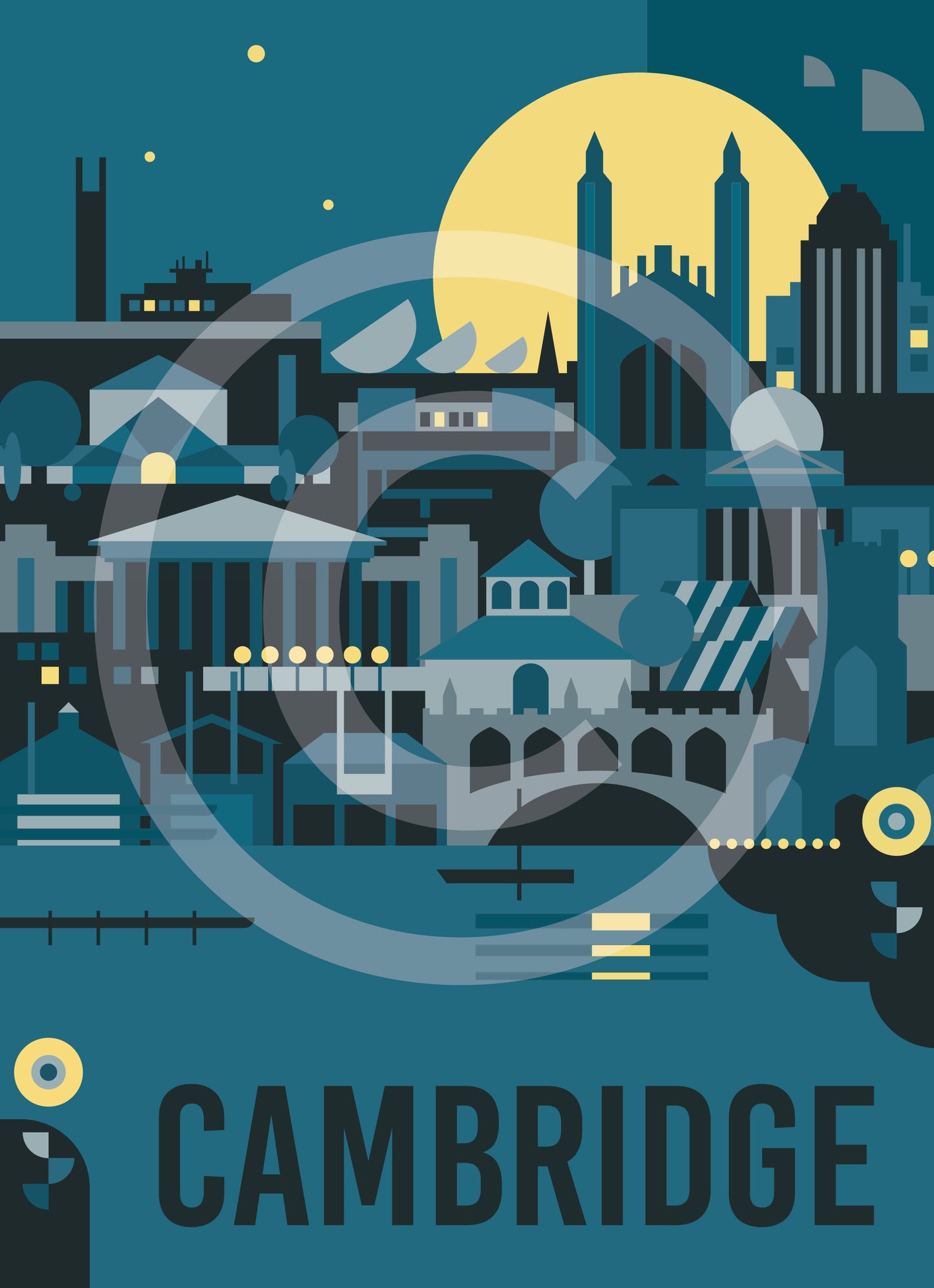 Cambridge Travel Art Print