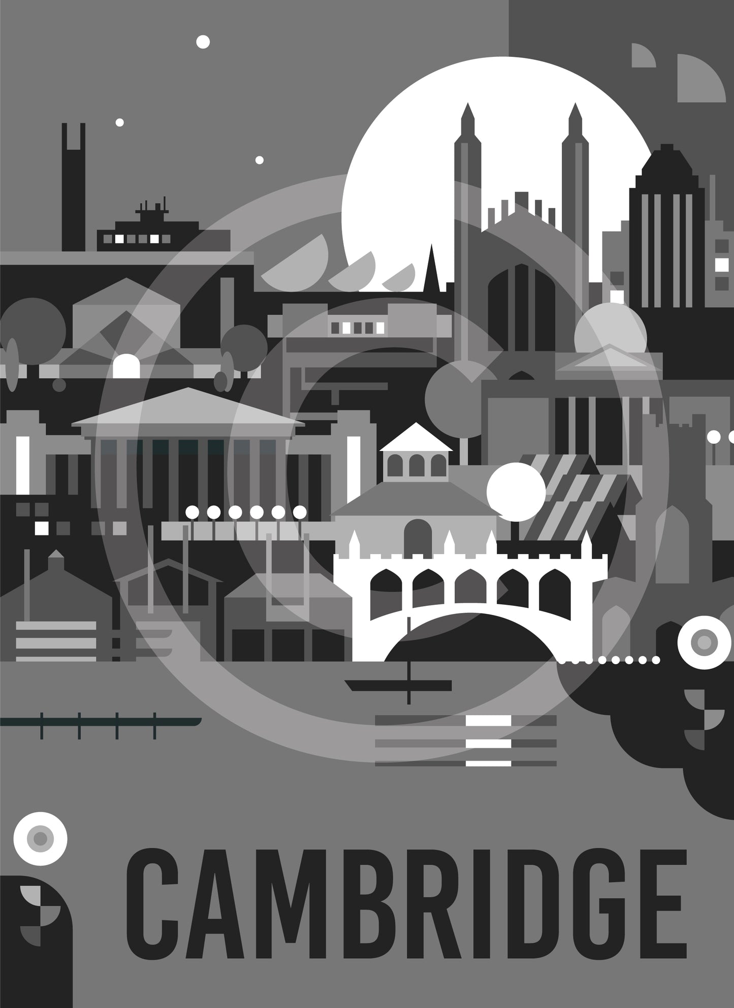 Cambridge Travel Art Print
