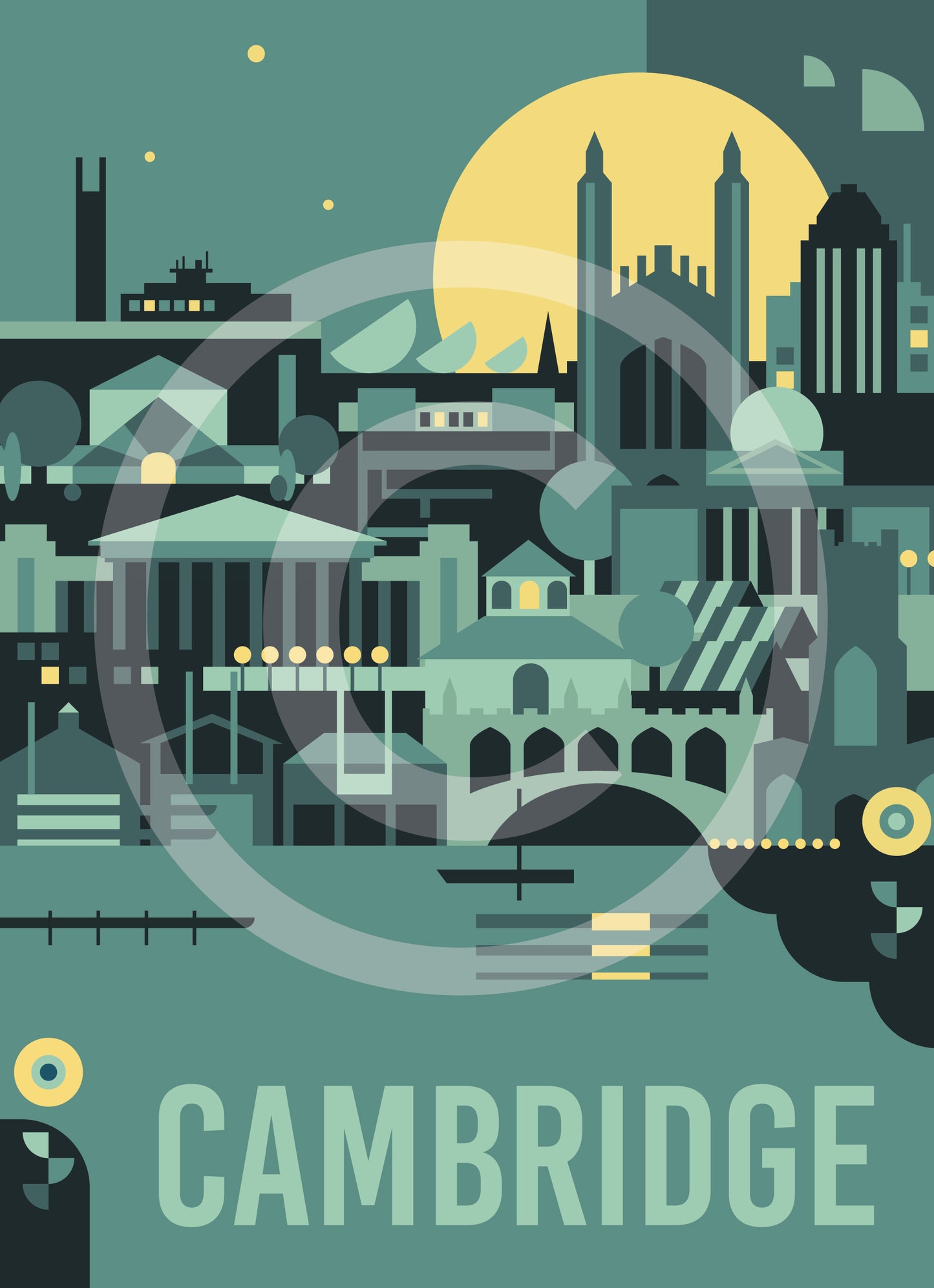 Cambridge Travel Art Print