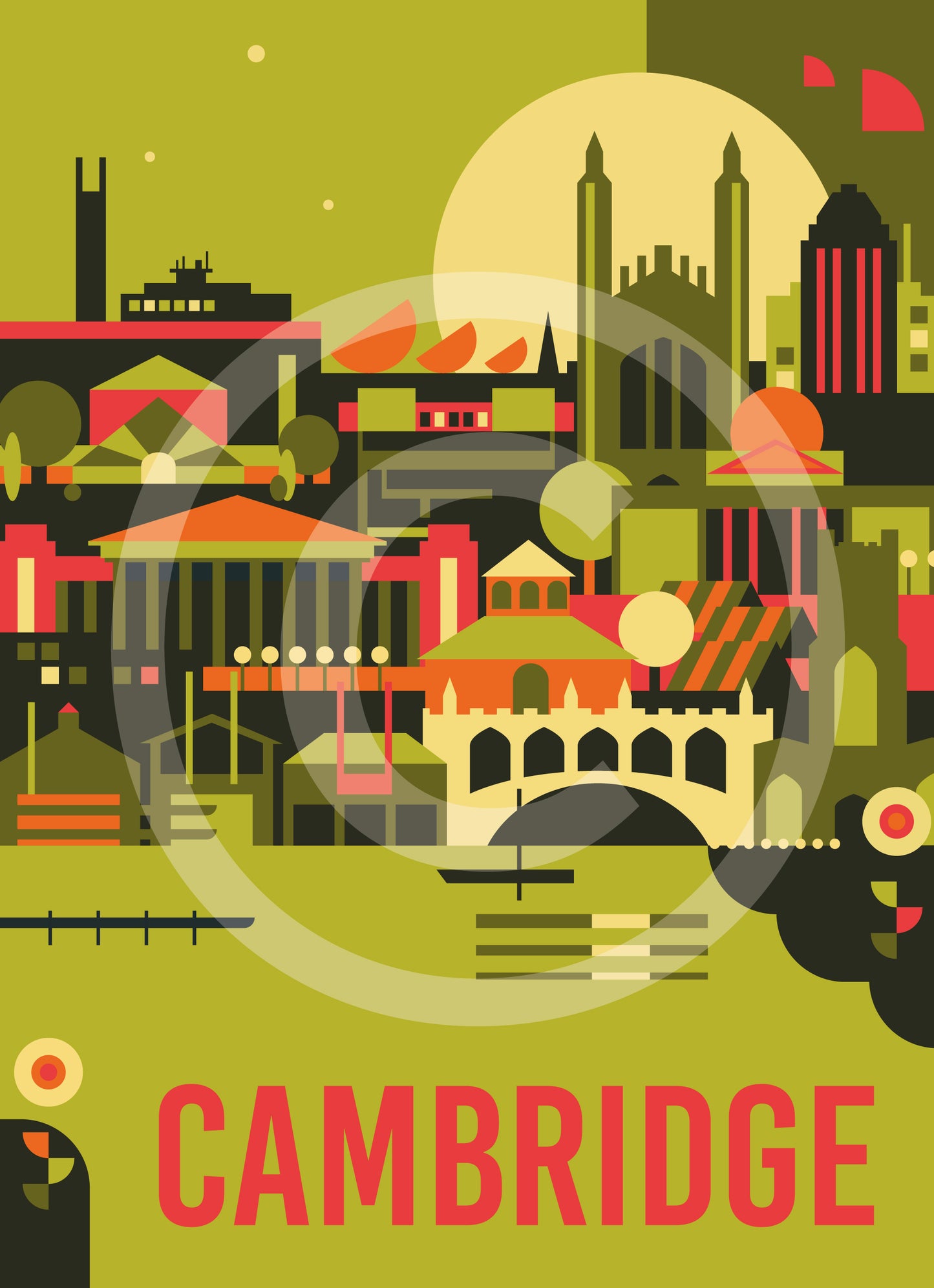 Cambridge Travel Art Print