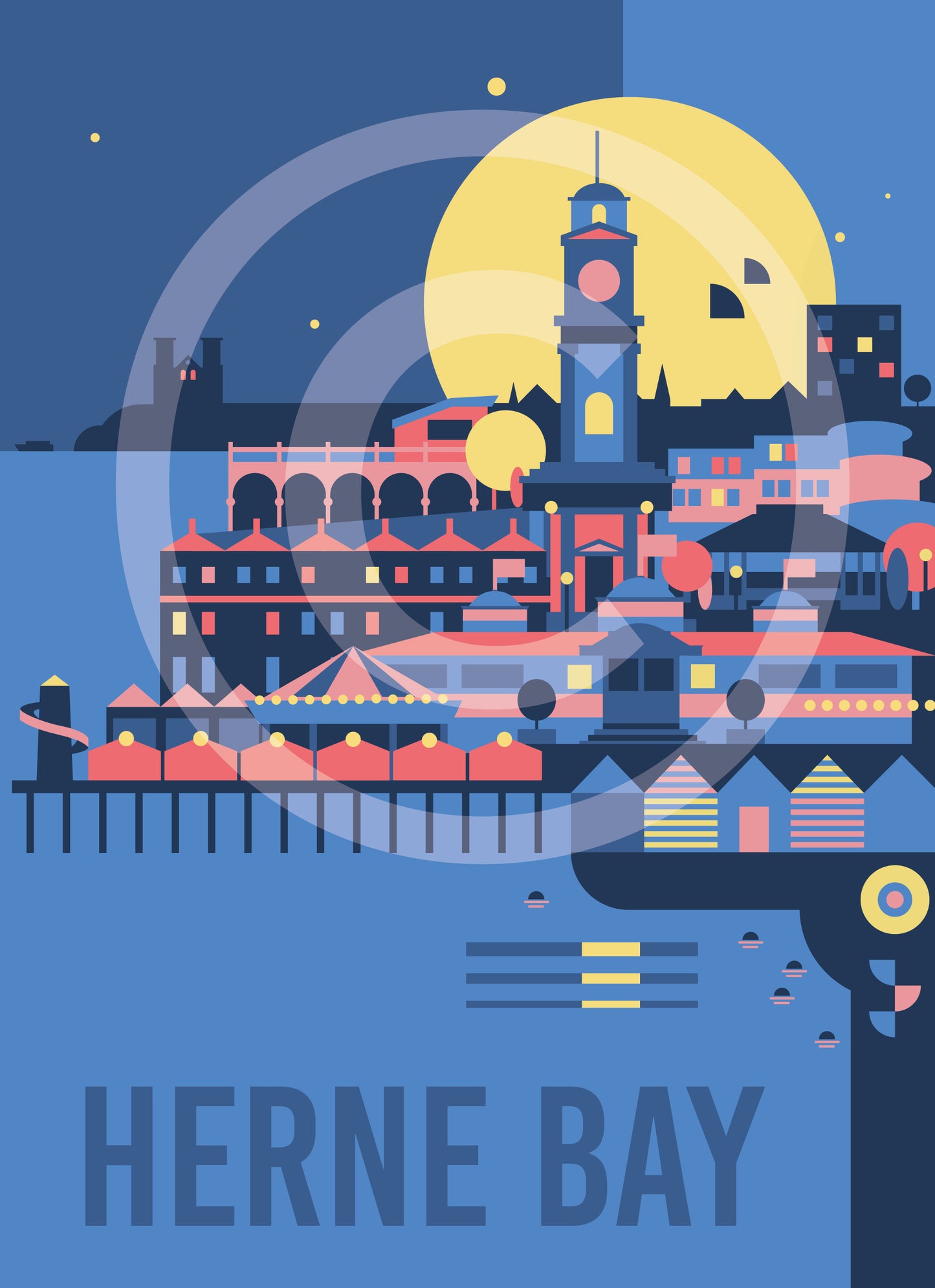 Herne Bay Travel Art Print