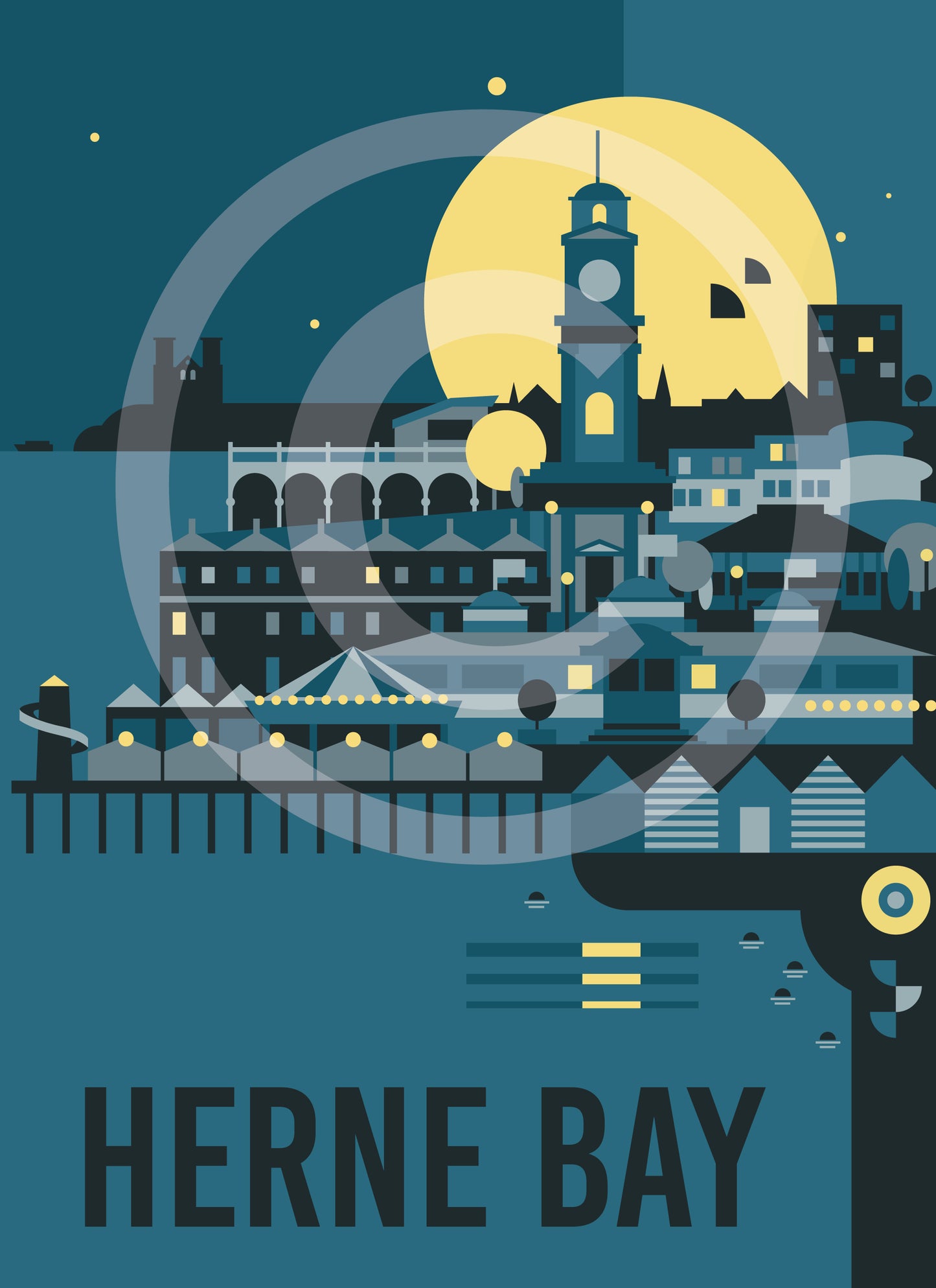 Herne Bay Travel Art Print