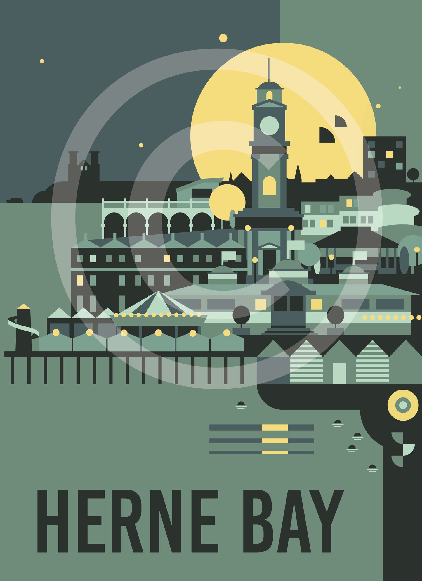 Herne Bay Travel Art Print