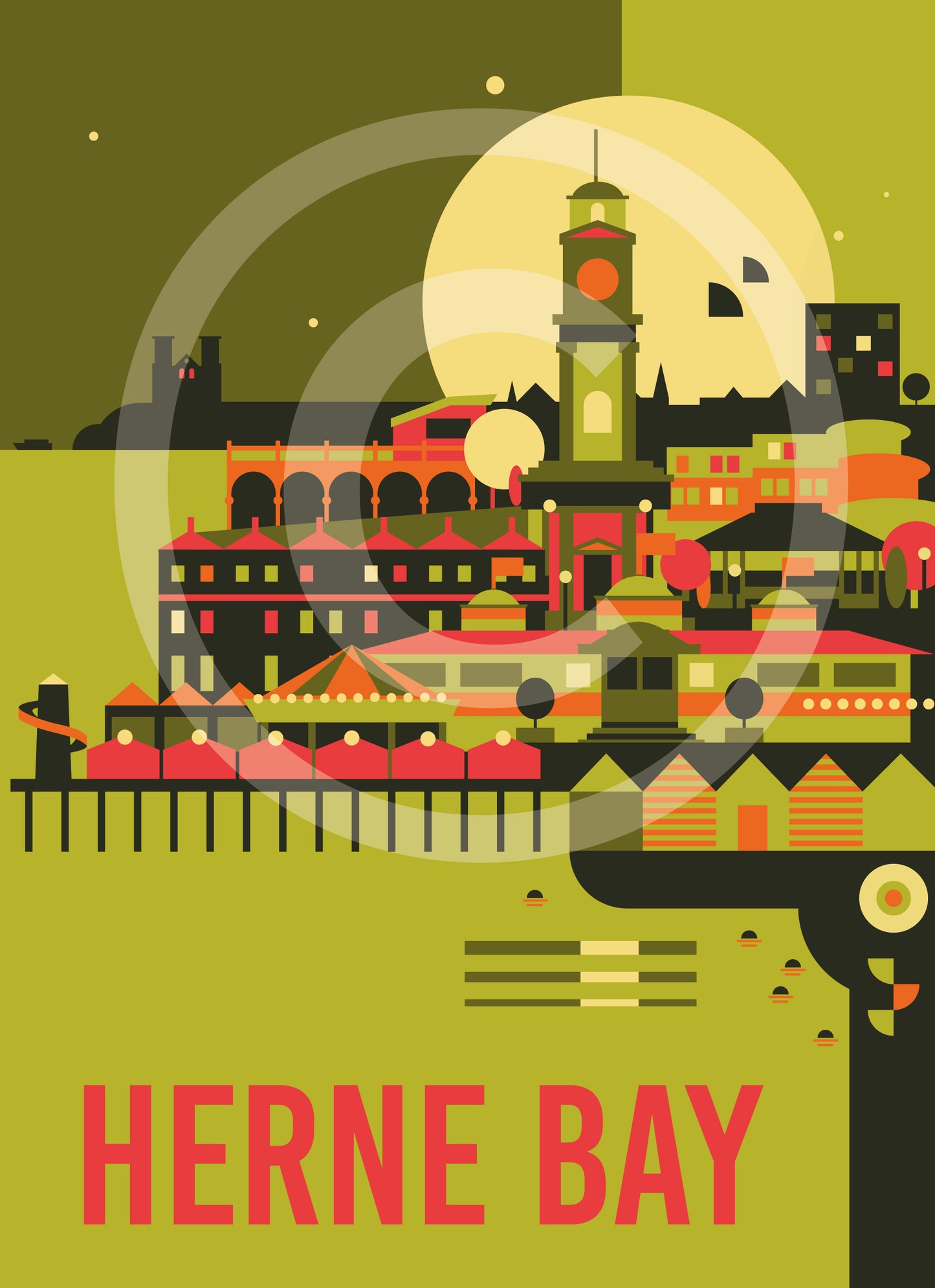 Herne Bay Travel Art Print