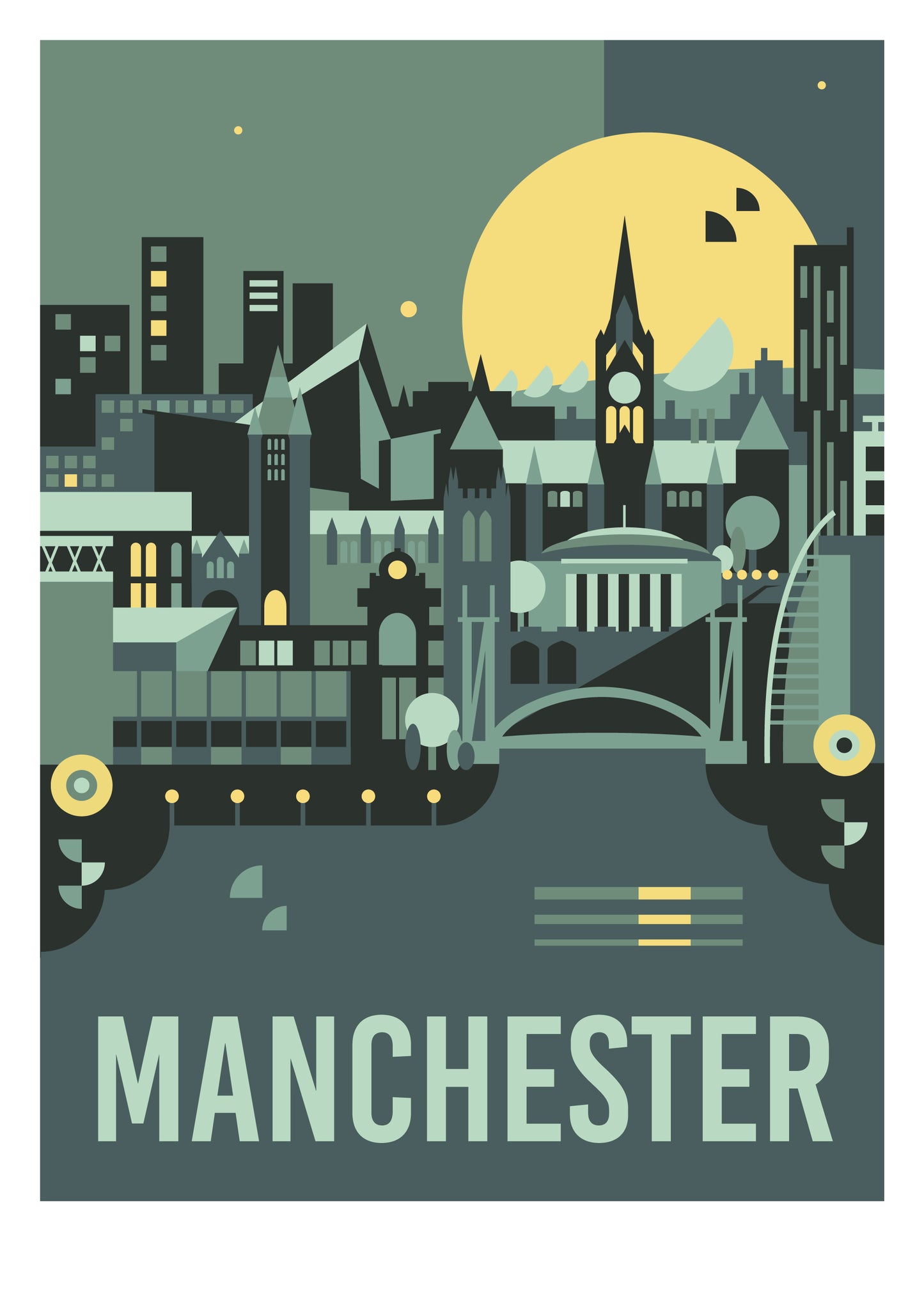 Manchester Travel Art Print