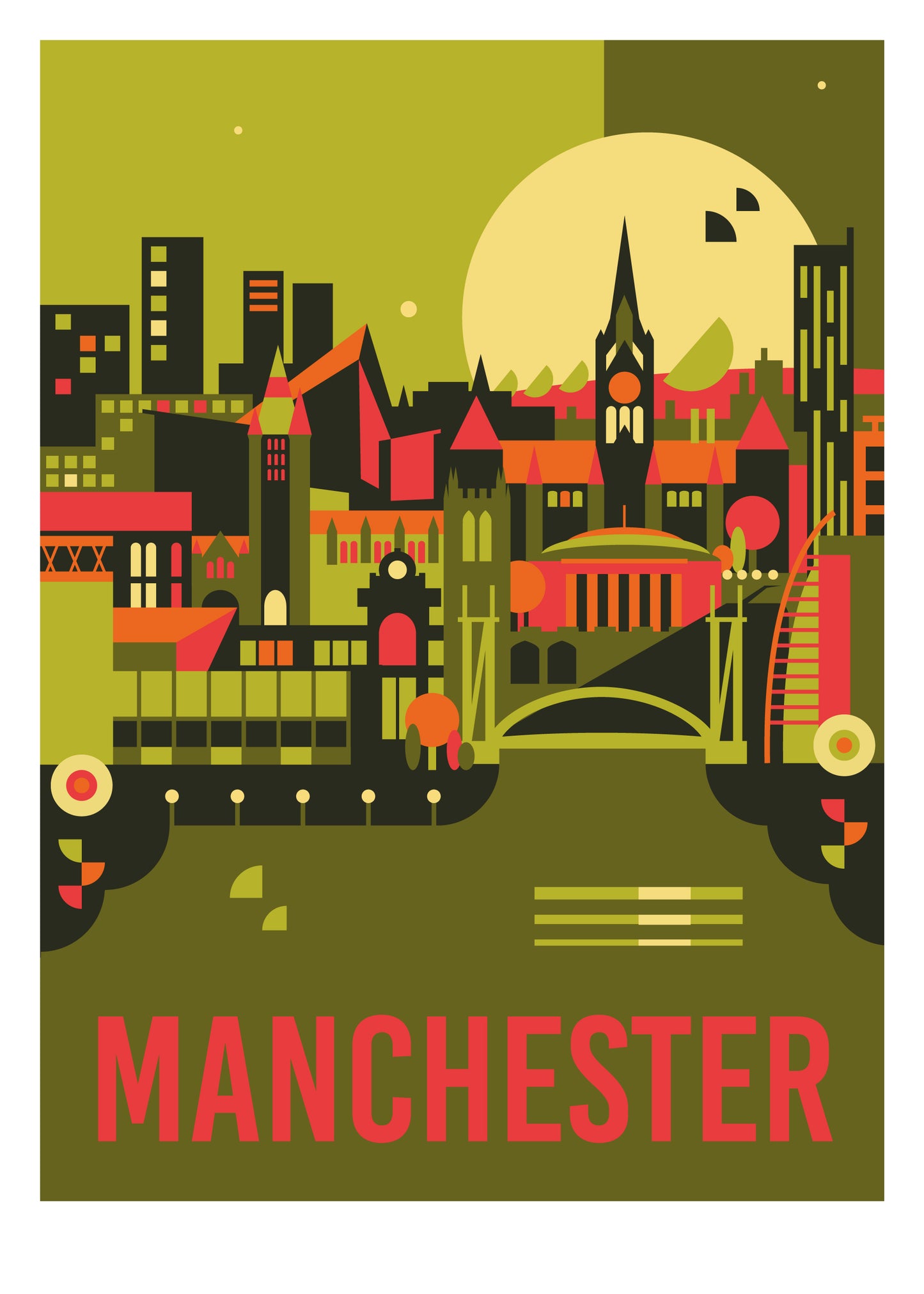 Manchester Travel Art Print