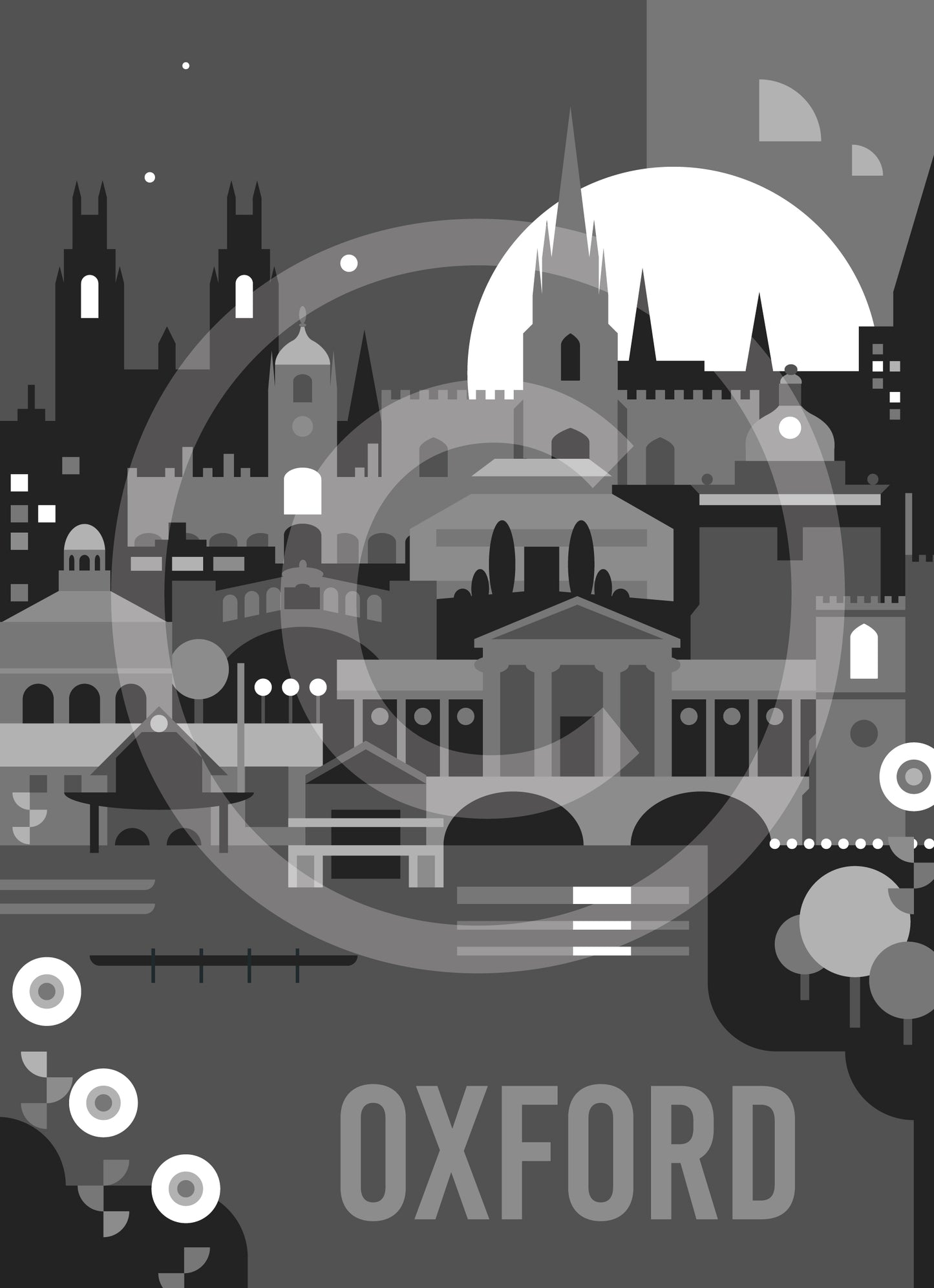 Oxford Travel Art Print