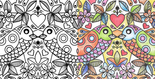 'Colouring in' therapy - free download