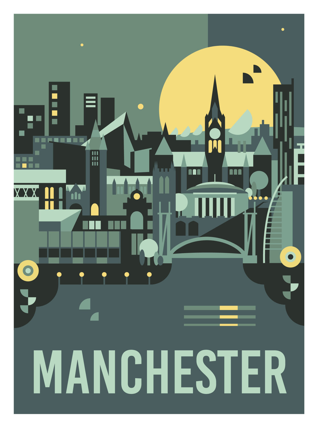How I made my Manchester travel print