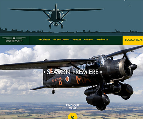 Westland Lysander displaying at Shuttleworth