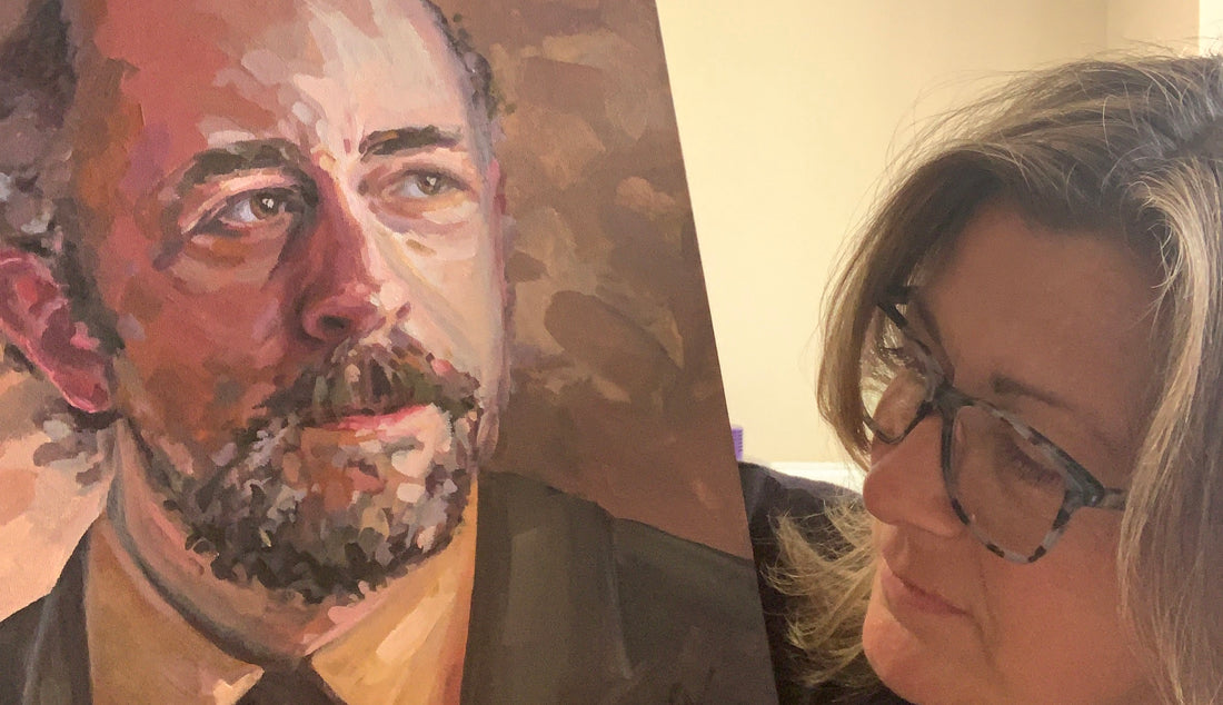 Painting Toby Ziegler from The West Wing
