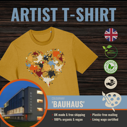 Art From The Heart T-Shirt - Bauhaus Colours
