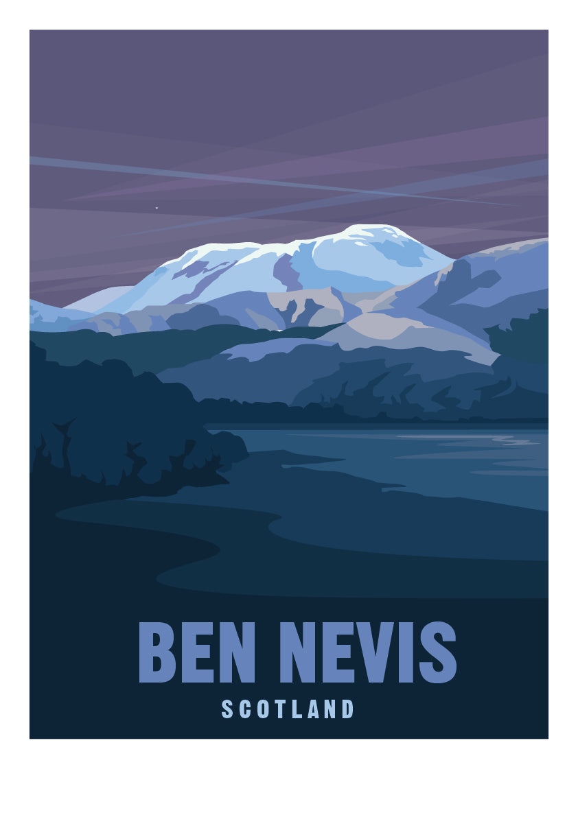 Ben Nevis Travel Art Poster