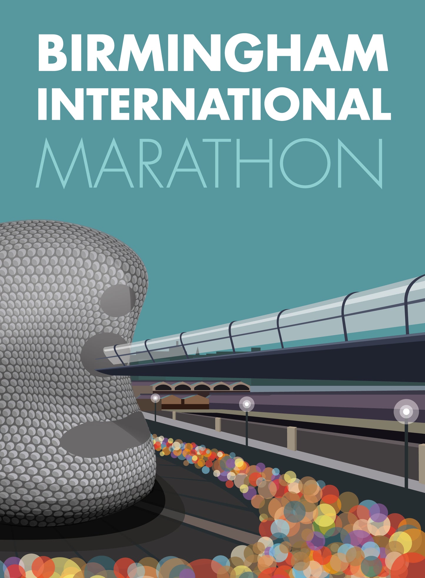 Birmingham International Marathon Travel Poster