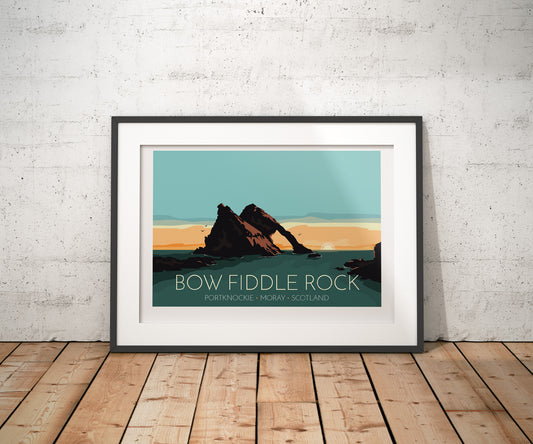 Bow Fiddle Rock Travel Poster