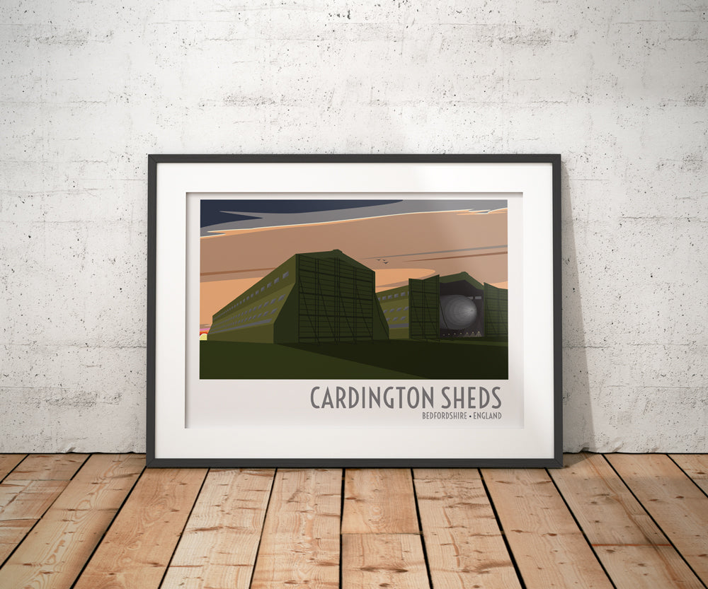 Cardington Sheds Travel Poster