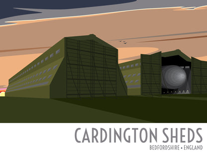 Cardington Sheds Travel Poster