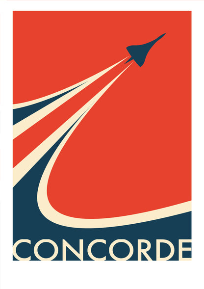 Concorde Print - Flying the Flag