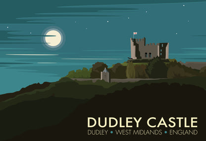 Dudley Castle Travel Poster