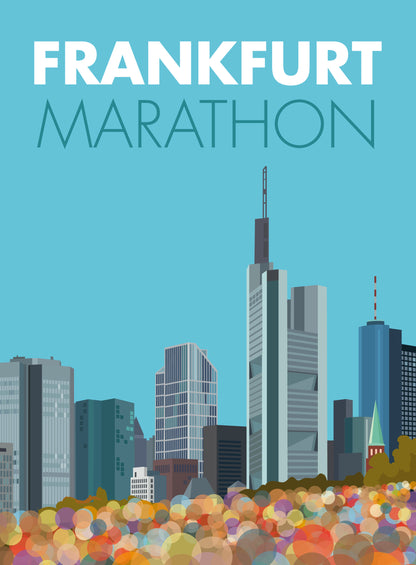 Frankfurt Marathon Travel Poster