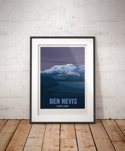 Ben Nevis Travel Art Poster